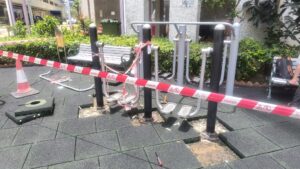 戶外健體漫步機更換