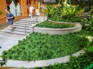 阻燃、防UV」仿真綠植美化工程